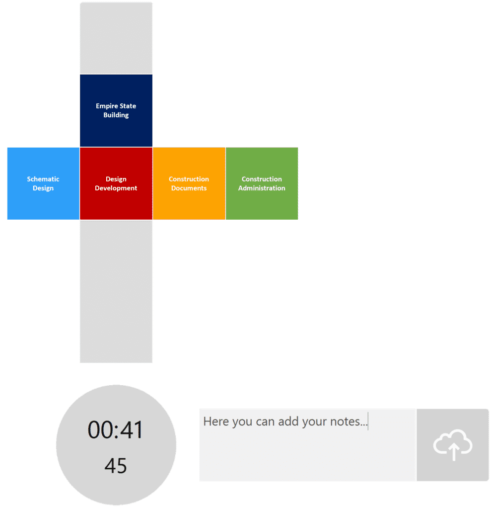 timeBuzzer desktop app - layer example for architects