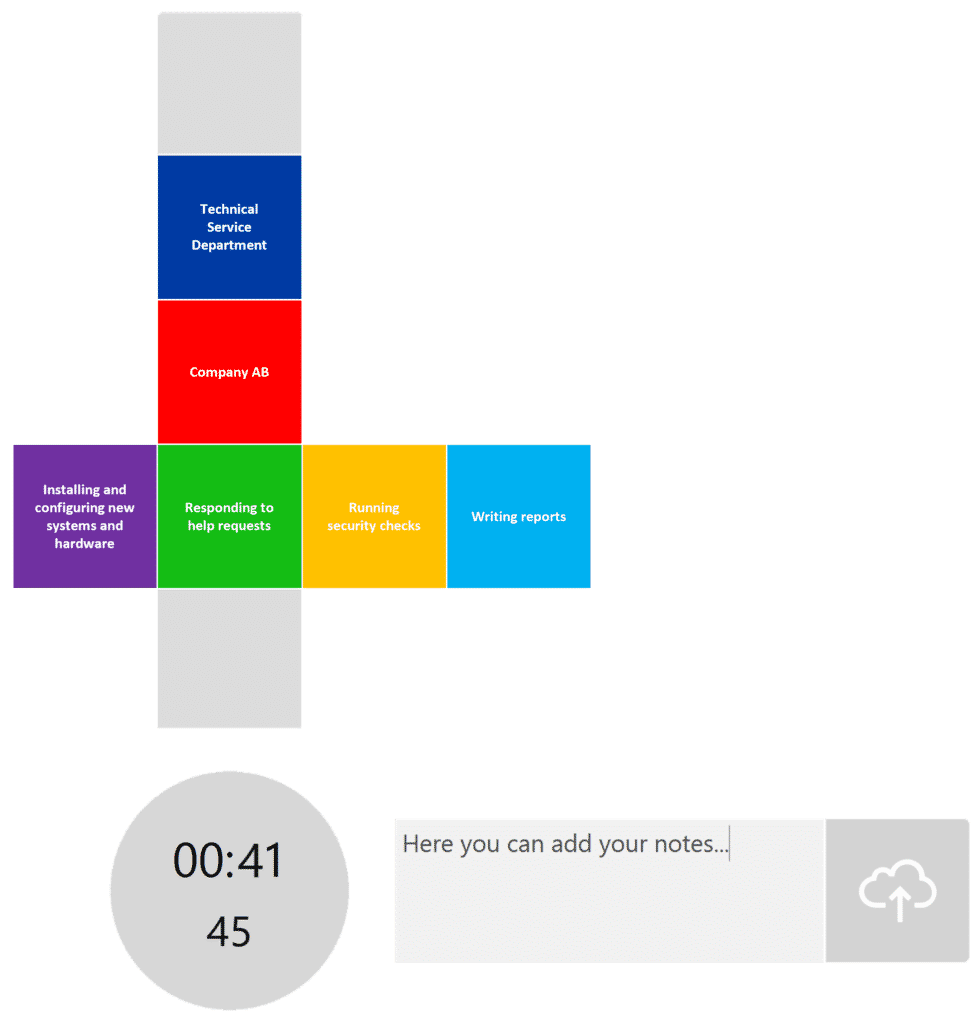 timeBuzzer desktop app - layer example for enterprises