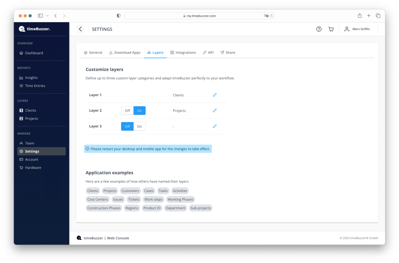 Setup and customize layers | timeBuzzer Help